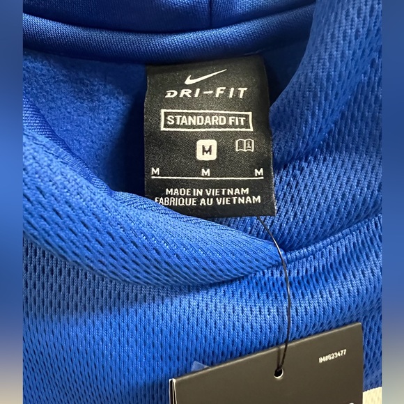 Nike Youth Therma Elite Pullover Hoodie Blue/Black/White CU9134-480 Boys Size M - Picture 4 of 6